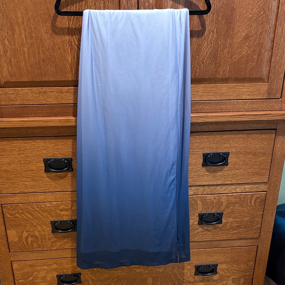 JM Collection Blue Ombre Skirt